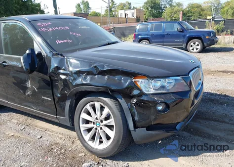 2014 BMW X3 xDrive28I z USA, uszkodzony, nr VIN 5UXWX9C57E0D14299